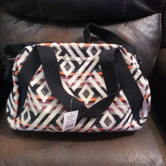 Journeys Aztec tribal southwestern navajo duffel overnight bag handbag 15"×10" - Picture 5 of 10